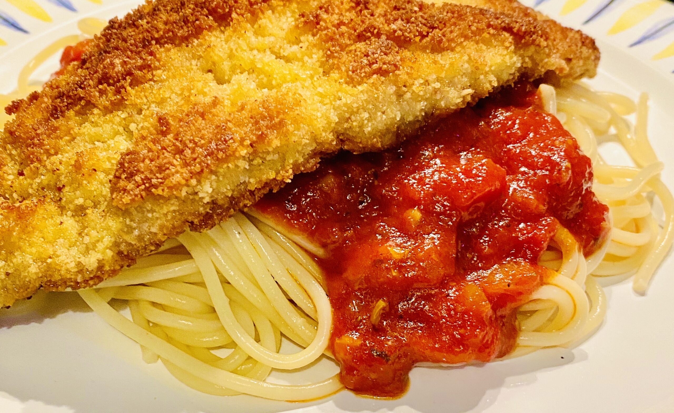 Piccata Milanese- Spaghetti mit Schnitzel - cookinglove.de